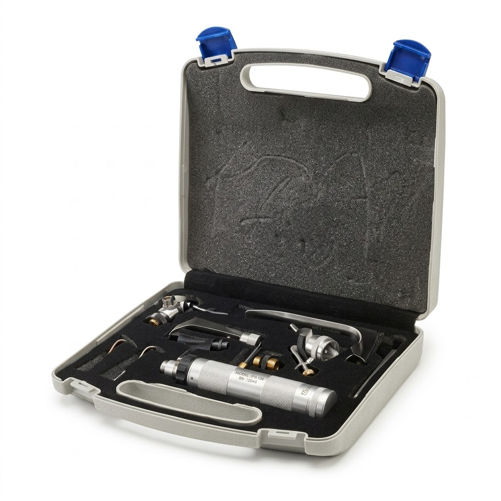 Diagnostic / ENT Set Universal  LED - Blue (white case)